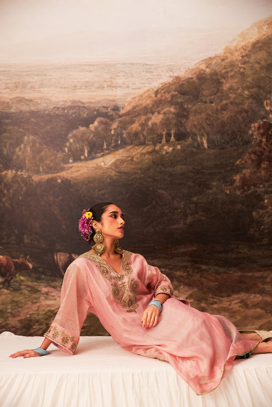 Rosika embroidered kaftan set