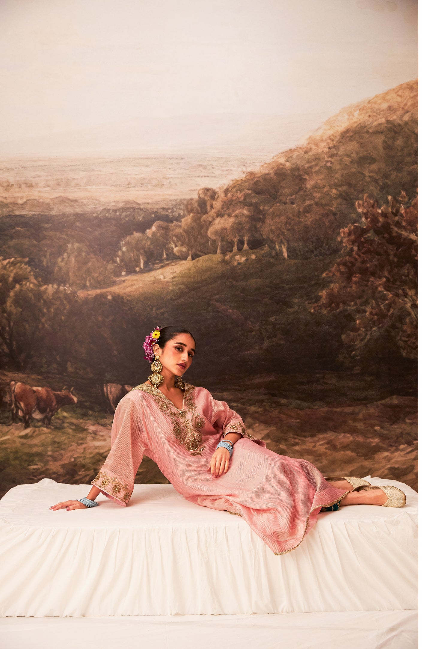Rosika embroidered kaftan set