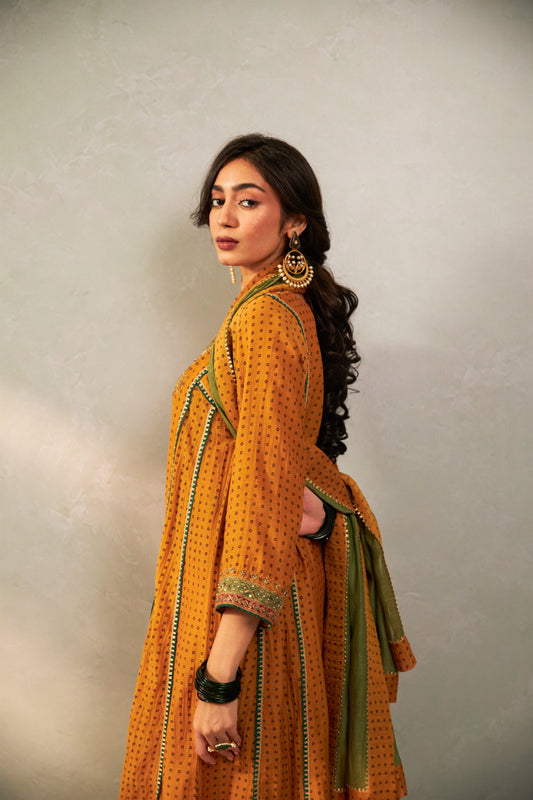 Peeli Pataka Embroidered Kurta Set- Set of 3