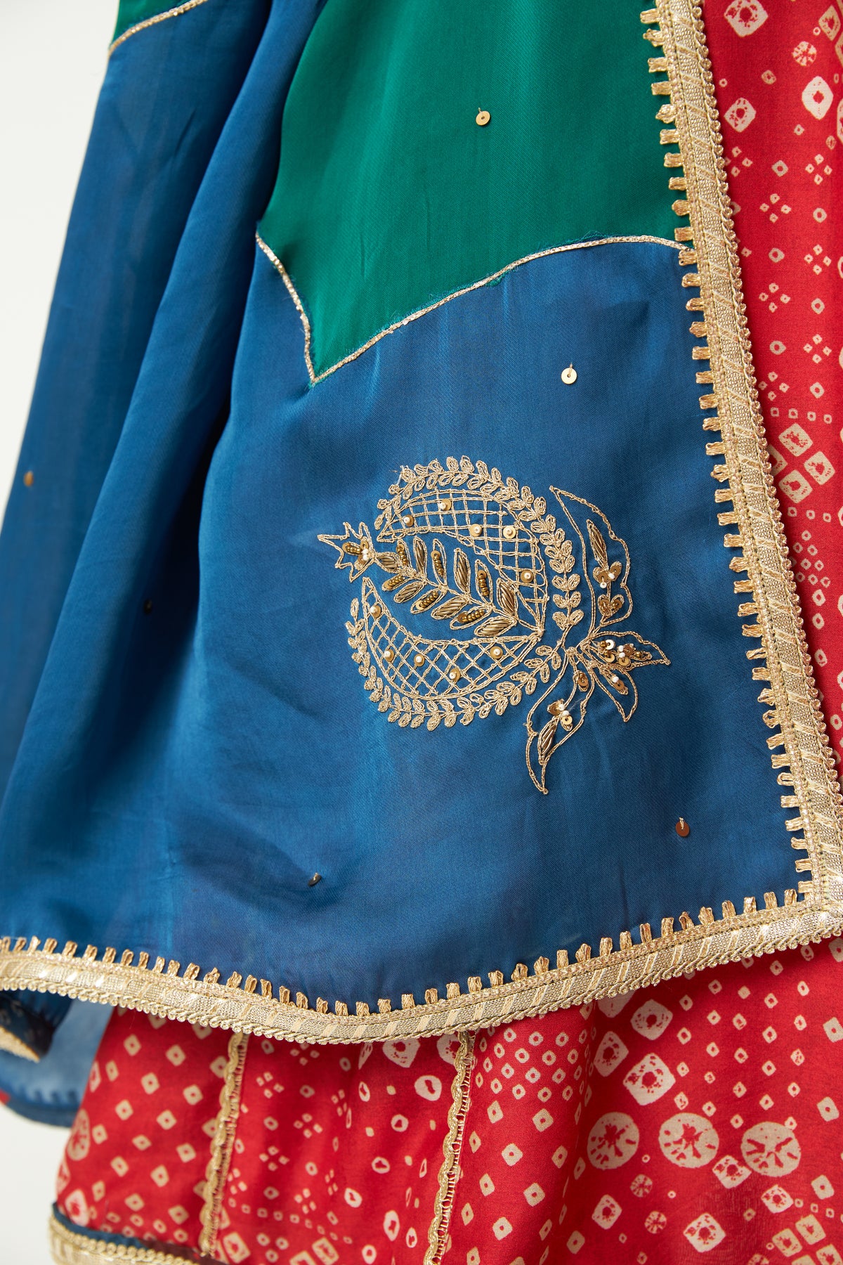 Rang Pataka Embroidered Kurta Set- Set of 3 - 9