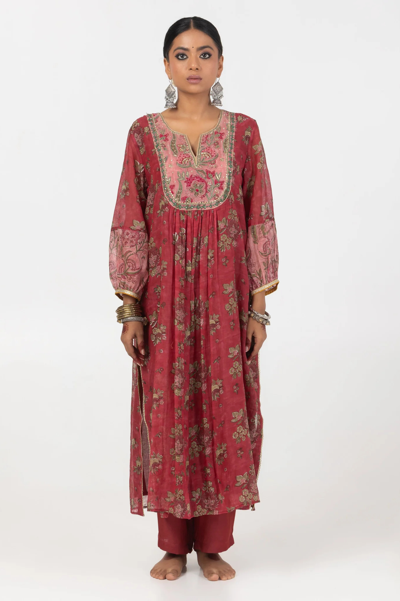 Rayana Hand Block Printed Kurta