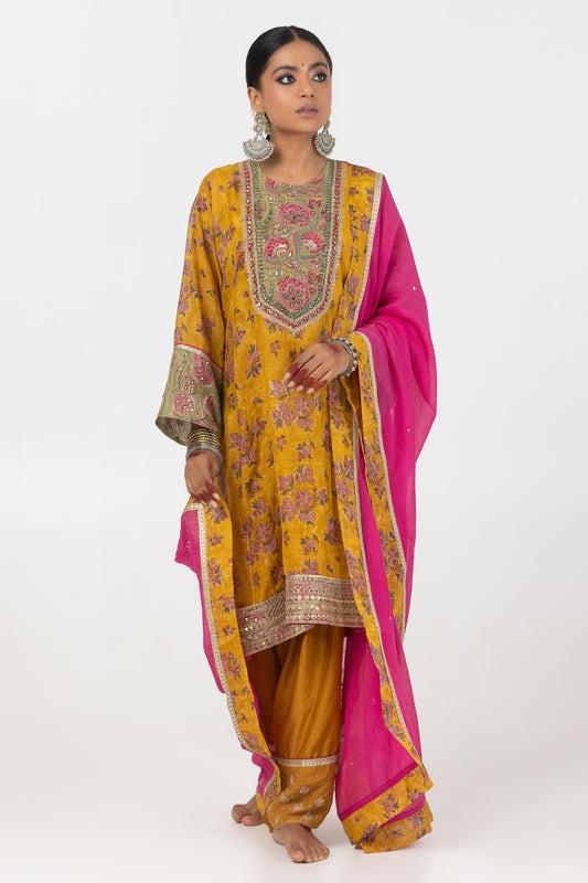 Shaadmaani Hand Block Printed Kurta Set