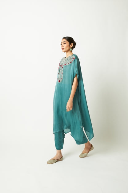 Shyaam Adaa Embroidered Kaftan Set- Set of 2 - 5