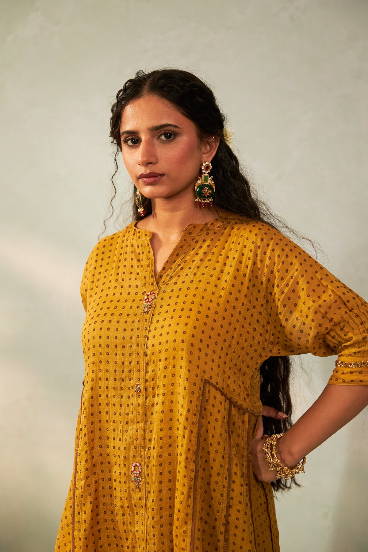 Sunehri Adaa Embroidered Tunic