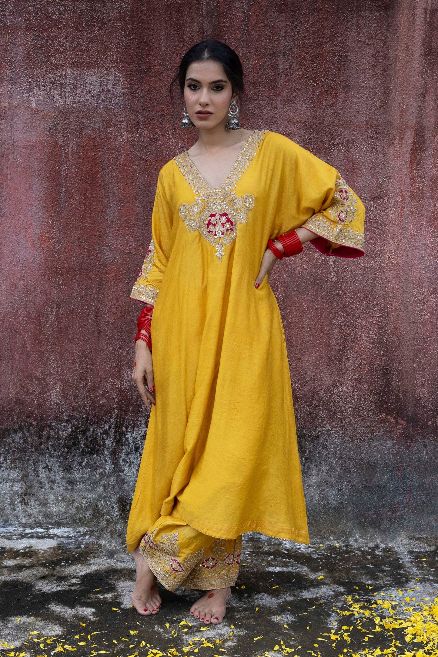 Swarna Embroidered Kaftan