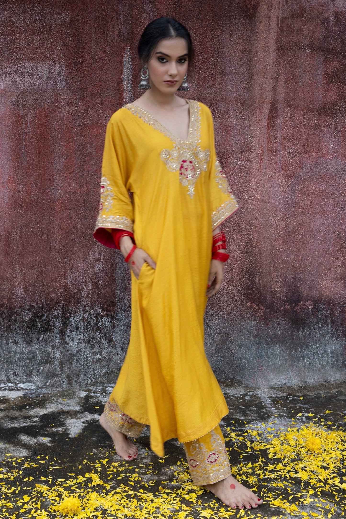 Swarna Embroidered Kaftan