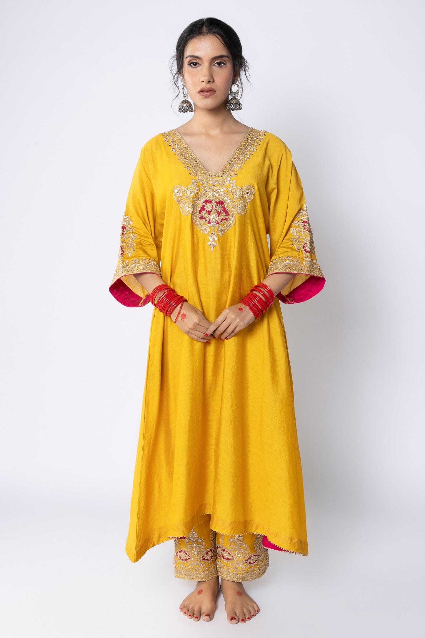 Swarna Embroidered Kaftan Set