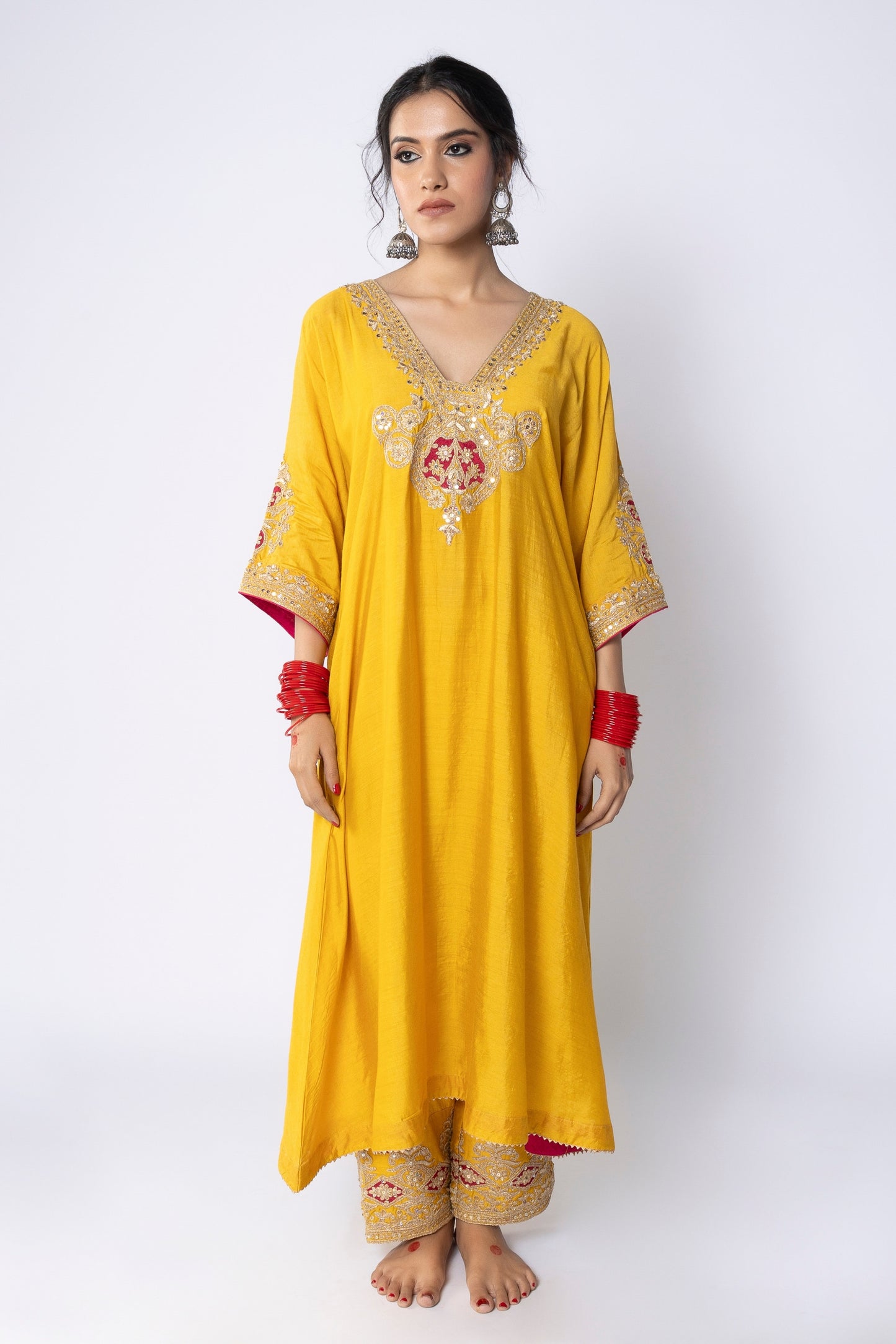 Swarna Embroidered Kaftan