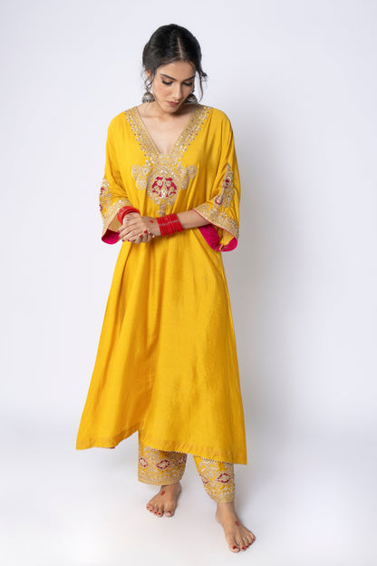 Swarna Embroidered Kaftan Set