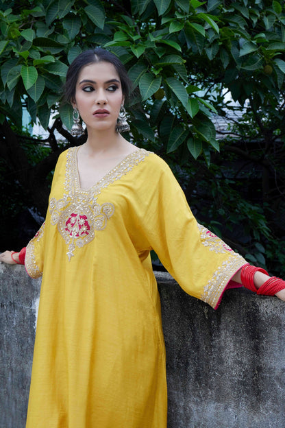Swarna Embroidered Kaftan Set