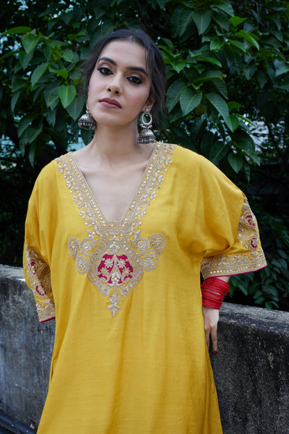 Swarna Embroidered Kaftan Set