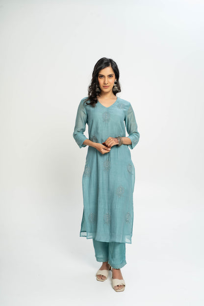 Virginia Chikankari  Kurta