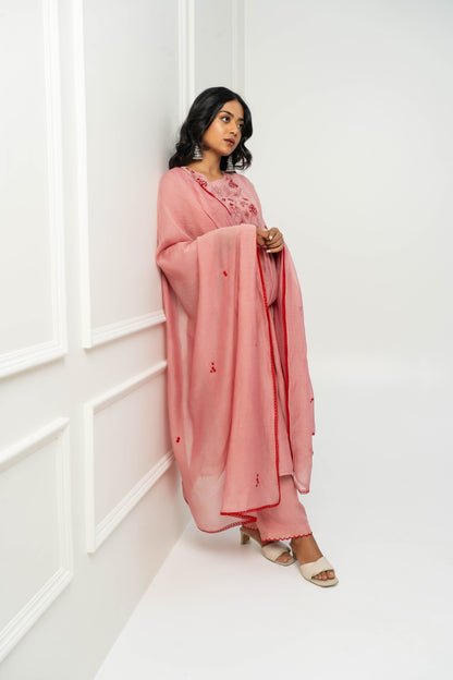 Rose Embroidered Dupatta