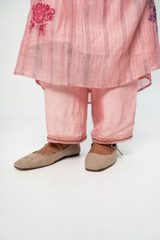 Mountain Laurel  Embroidered Pants