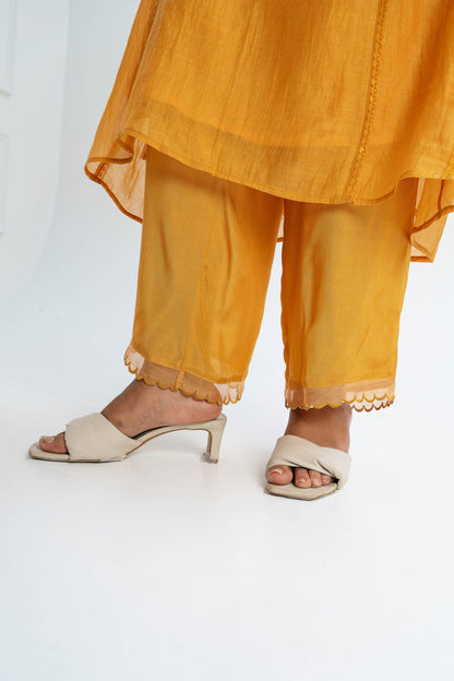 Butterfly Weed Embroidered Pants