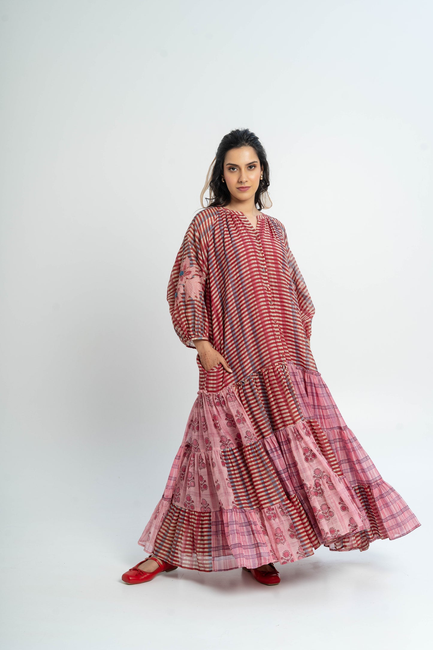 Thistle  Block Printed Dress