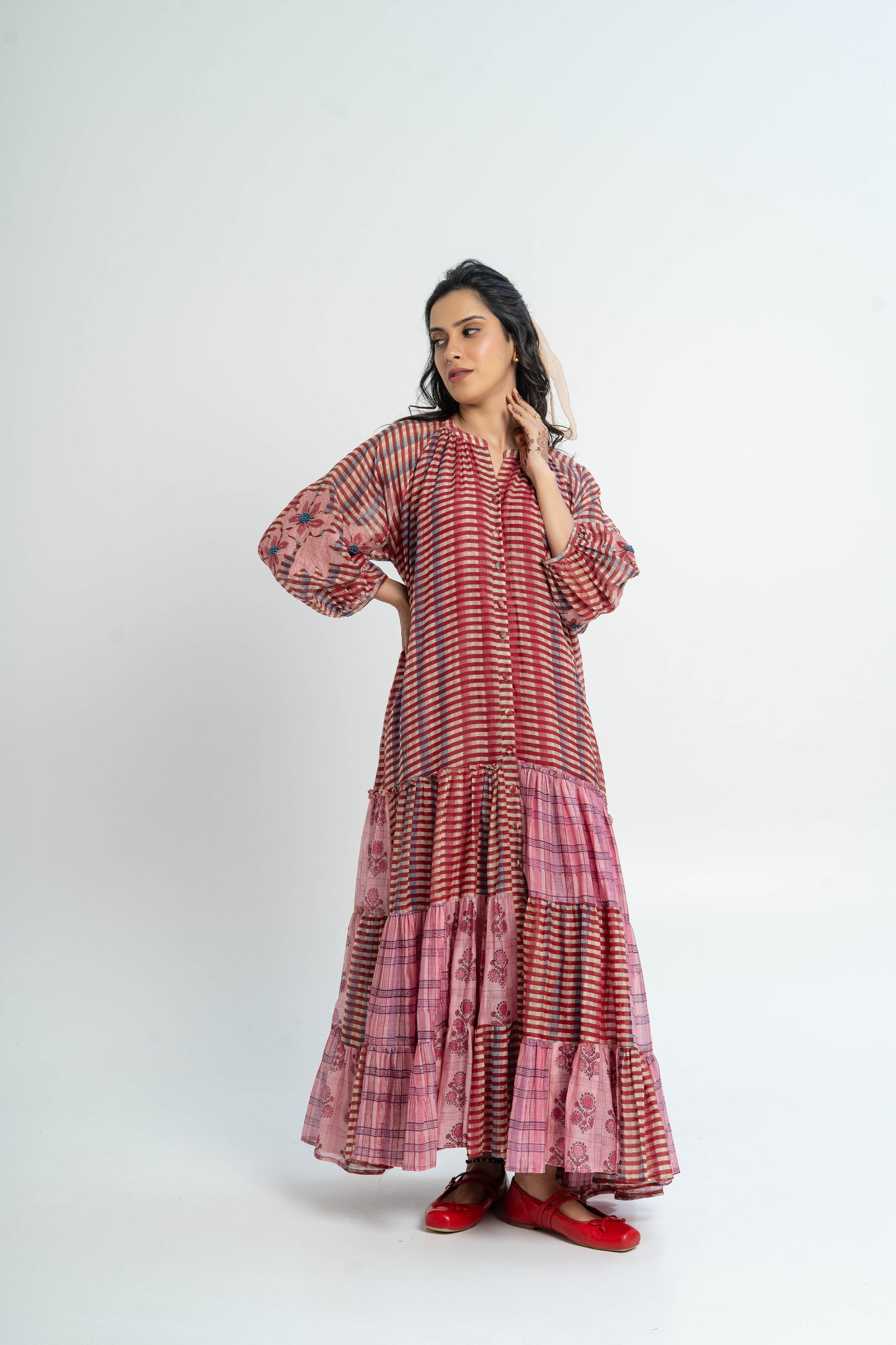 Thistle  Block Printed Dress