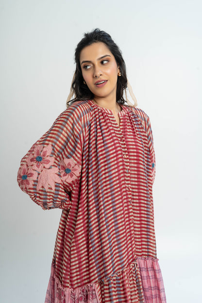 Thistle  Block Printed Dress