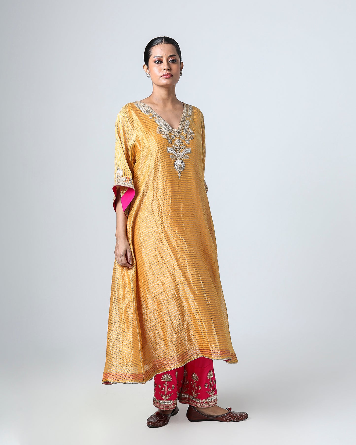 Ishaal Embroidered Kaftan Set
